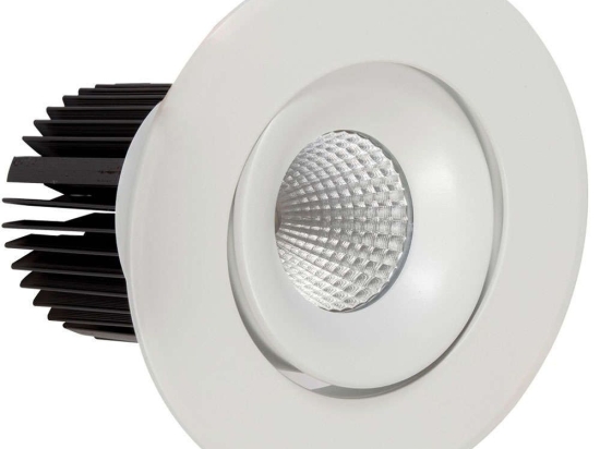 Σποτ Χωνευτό VK/04291/W/W Φ14,2cm Led 2400Lm 24W 3000K White VKLed Στρόγγυλο