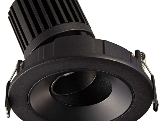 Σποτ Χωνευτό VK/04346/B/C Φ11,5cm Led 870Lm 12W 4000K Black VKLed Στρόγγυλο