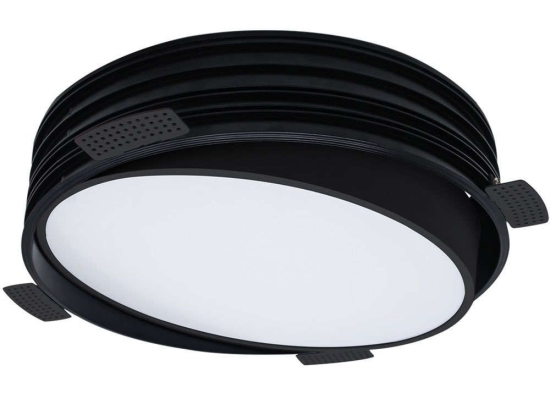Σποτ Χωνευτό VK/04348/B/C/55 Φ48,6x8,8cm Led 3250Lm 40W 4000K Black VKLed Στρόγγυλο