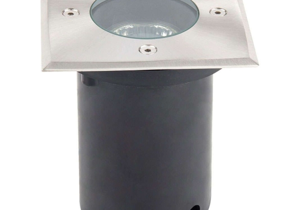 Σποτ Χωνευτό VK/01097/MC 10,8x10,8x12,2cm 1xGU10 28W IP67 Nickel VKLed Τετράγωνο