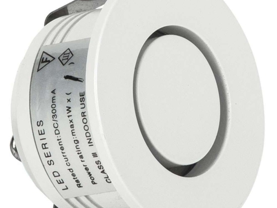 Φωτιστικό Τοίχου Χωνευτό Νυκτός Φ3,5x2,5cm Led 20Lm 1W 3000K White VKLed