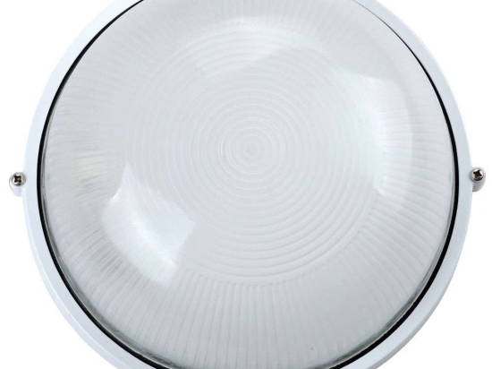 Φωτιστικό Τοίχου VK/01014/W Φ24x12,8cm 1xE27 60W IP44 White VKLed