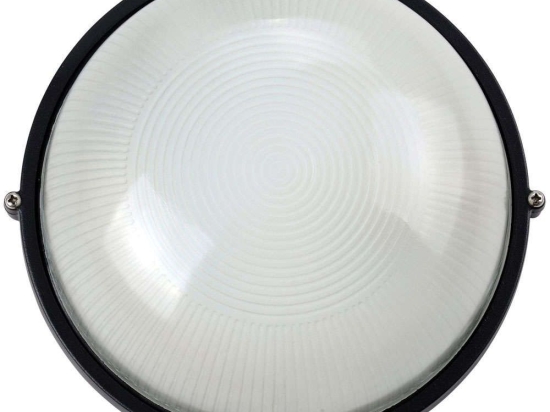 Φωτιστικό Τοίχου VK/01014/B Φ24x12,8cm 1xE27 60w IP44 Black VKLed