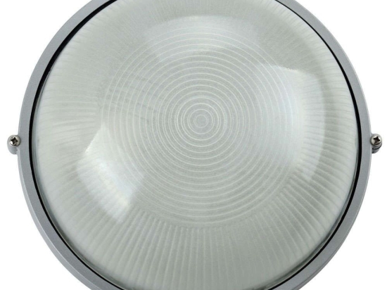 Φωτιστικό Τοίχου VK/01014/G Φ24x12,8cm 1xE27 60w IP44 Grey VKLed