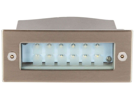Φωτιστικό Τοίχου VK/02007/MC/BL 11x4,4cm Led 1,2W BLUE IP54 Nickel VKLed