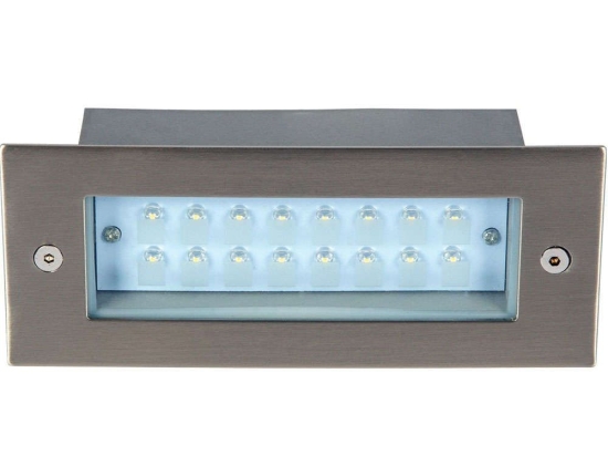 Φωτιστικό Τοίχου VK/02013/MC/W 17x6,8cm Led 90Lm 1,6W 3000K IP54 Nickel VKLed