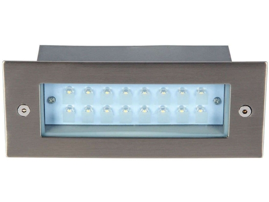 Φωτιστικό Τοίχου VK/02013/MC/BL 17x6,8cm Led 1,6W BLUE IP54 Nickel VKLed