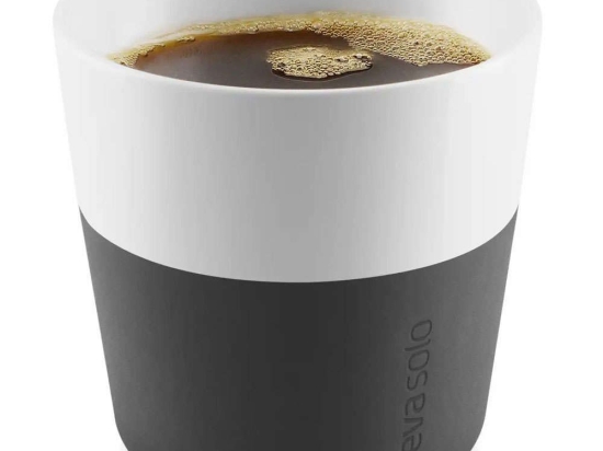 Φλυτζάνια Lungo Πορσελάνινα (Σετ 2Τμχ) 501002 230ml Black Eva Solo Πορσελάνη,Σιλικόνη