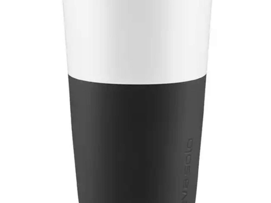 Φλυτζάνια Latte Πορσελάνινα (Σετ 2Τμχ) 501003 360ml Black Eva Solo Πορσελάνη,Σιλικόνη