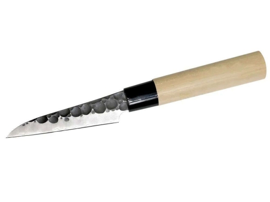 Μαχαίρι Ξεφλουδίσματος  Hammered F-1110 9cm Silver-Natural Tojiro Ατσάλι,Ξύλο