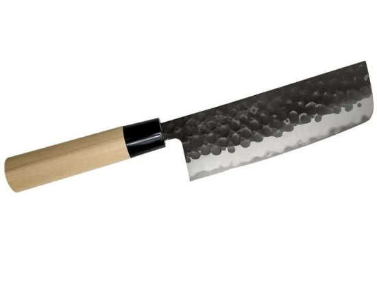 Μαχαίρι Nakiri Hammered F-1113 16,5cm Silver-Natural Tojiro Ατσάλι,Ξύλο