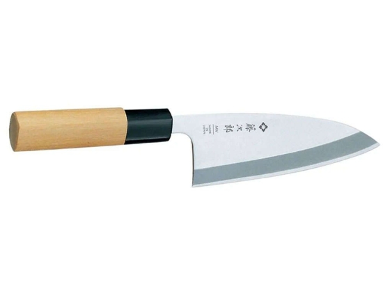 Μαχαίρι Mini-Light Deba Japanese MV F-1051 12cm Natural-Chrome Tojiro Ατσάλι,Ξύλο