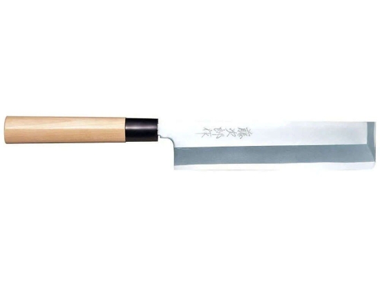 Μαχαίρι Nakiri Various F-942 19,5cm Από Ατσάλι Shirogami Natural-Chrome Tojiro Ατσάλι,Ξύλο