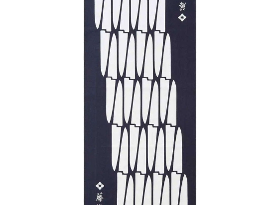 Πετσέτα Κουζίνας Tenugui F-376 Blue-White Tojiro 86x35cm 100% Βαμβάκι