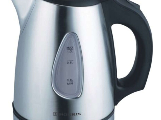 Βραστήρας Hotel H2155WK 19,5x14,2x21cm 1lt 1600W Inox-Black Morris Ανοξείδωτο Ατσάλι