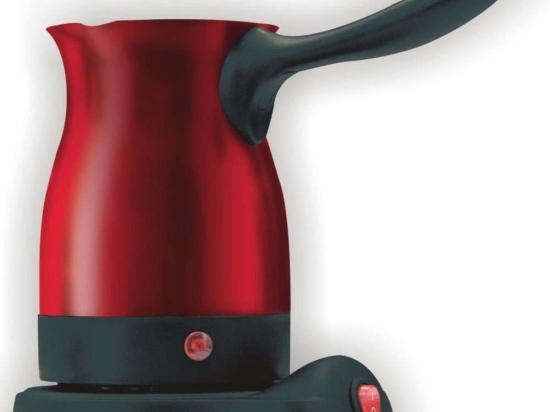 Μπρίκι Ηλεκτρικό S1429GCM 11x15x20cm 500ml Black-Red Morris Ανοξείδωτο Ατσάλι