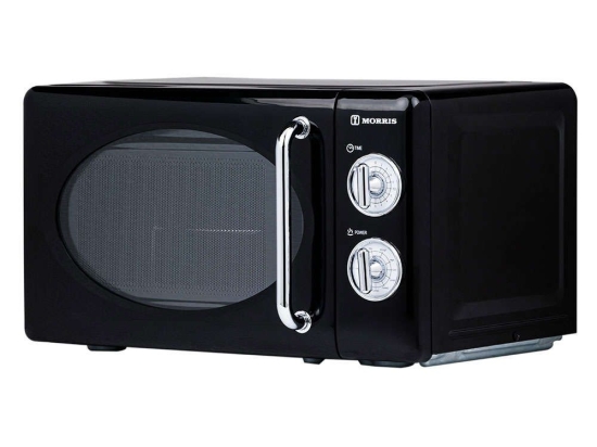 Φούρνος Μικροκυμάτων Με Grill Retro MWRS-20703B 45,1x35,4x25,6cm 20lt 700W Black Morris