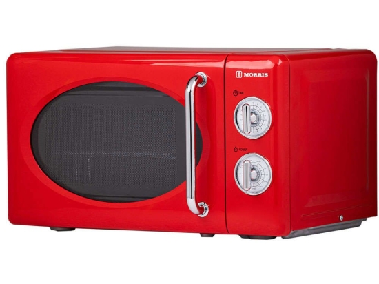 Φούρνος Μικροκυμάτων Με Grill Retro MWRS-20700R 45,1x35,4x25,6cm 20lt 700W Red Morris