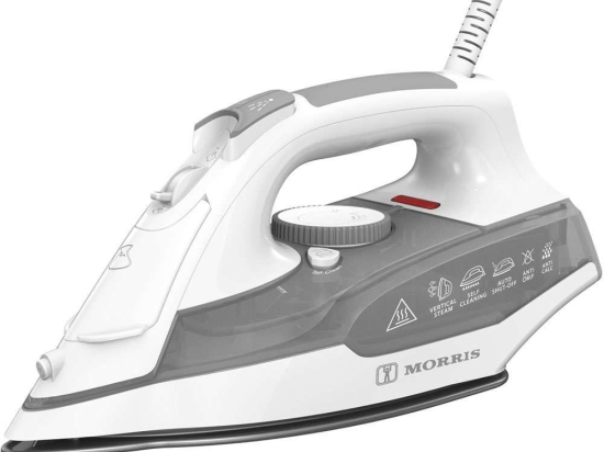 Σίδερο Ατμού Με Κεραμική Πλάκα MSI-6542 240ml 2200W White-Grey Morris