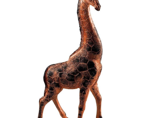 Διακοσμητική Καμηλοπάρδαλη Giraffe 565TNL1198 20x8x45cm Bronze Aberto Design Πολυέστερ