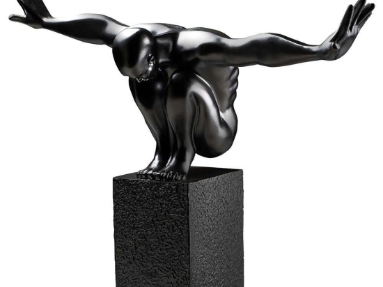 Διακοσμητικό Αγαλματίδιο Sauter 891TNL3667 50x20x43cm Black Aberto Design Πολυέστερ