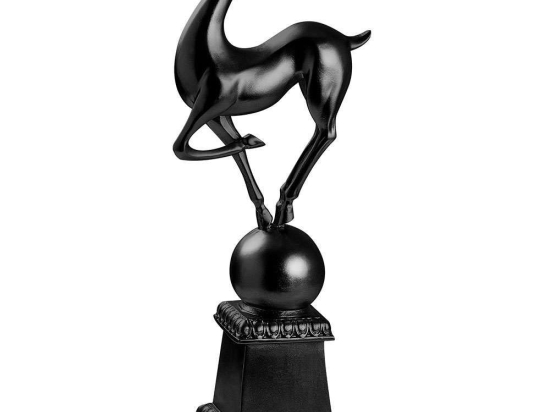 Διακοσμητικό Ελάφι Deer Pose 565TNL1188 15x21x57cm Black Aberto Design Πολυέστερ