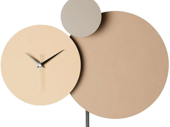 Ρολόι Τοίχου Pavimento 902LMN1107 48x44cm Multi-Beige Wallity Μέταλλο