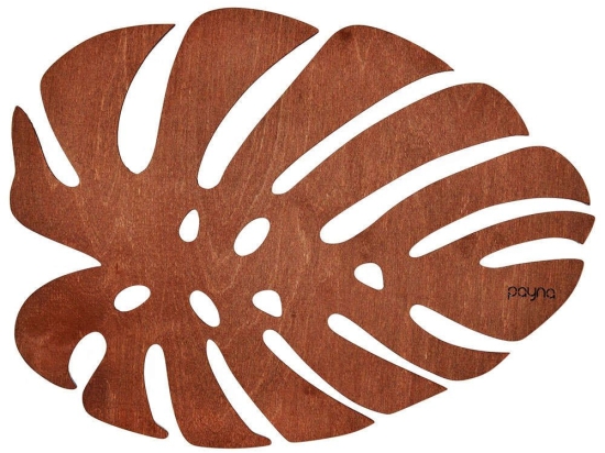 Σουπλά Monstera (Σετ 4Τμχ) 790PYN1124 33x45cm Cherry Hermia Ξύλο