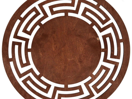 Σουπλά Labyrinth (Σετ 4Τμχ) 36x36cm Cherry Hermia Ξύλο