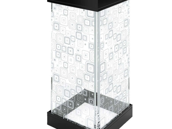Φωτιστικό Επιτραπέζιο Retro 630ARN1148 17,5x17,5x44,5cm Led 1300lm 18W 3000K Clear-Black Opviq