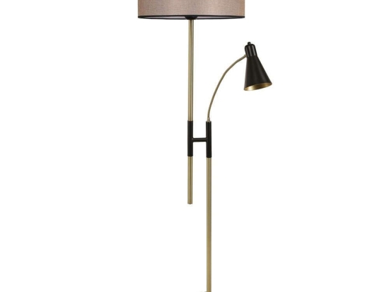 Φωτιστικό Δαπέδου Forza 534LUN4278 Φ45x165cm E14/E27 60W Gold Opviq