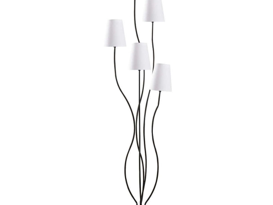 Φωτιστικό Δαπέδου Bonibon 942FLG1537 44x44x160cm 5xE14 40W Black-White Opviq