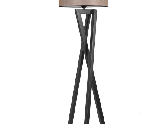 Φωτιστικό Δαπέδου Macka 941RTN1409 Φ45x150cm E27 60W Black-Beige Opviq
