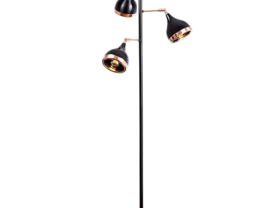 Φωτιστικό Δαπέδου Yıldo 892OPV1147 Φ52x163cm 3xE27 40W Black-Copper Opviq