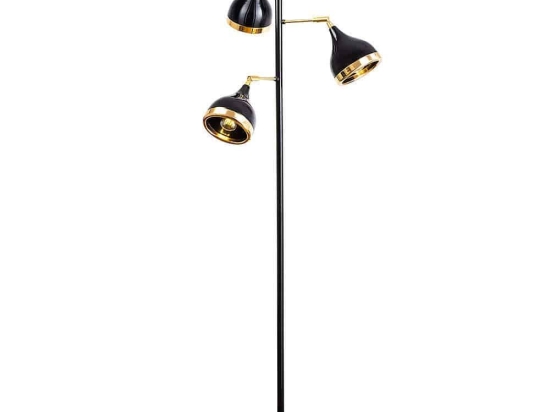 Φωτιστικό Δαπέδου Yıldo 892OPV1148 Φ52x163cm 3xE27 40W Black-Gold Opviq