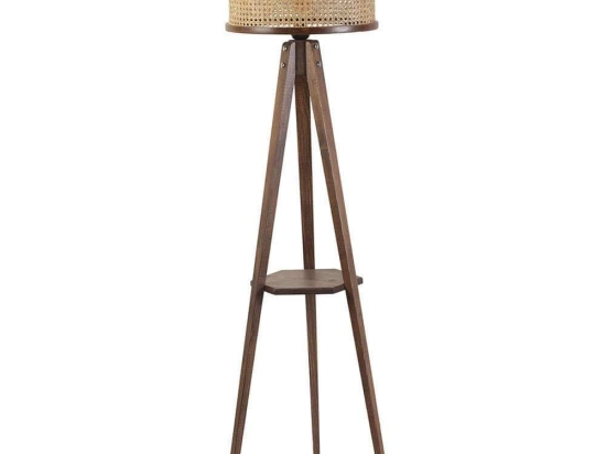 Φωτιστικό Δαπέδου Gizem 941RTN1406 Φ50x155cm E27 60W Natural-Walnut Opviq