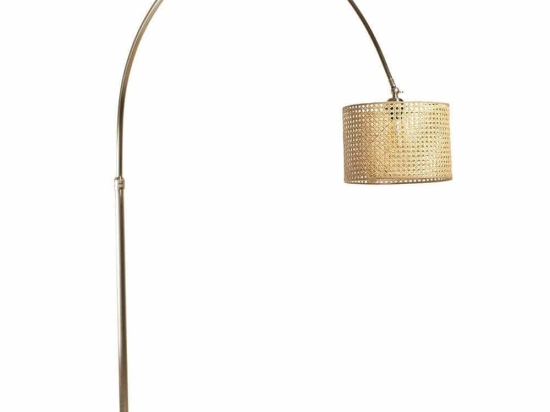 Φωτιστικό Δαπέδου Vargas 941RTN1414 Φ140x173cm E27 60W Chrome-Natural Opviq