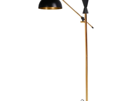 Φωτιστικό Δαπέδου Toronto 846STL3629 Φ30x170cm E27 60W Black-Gold Opviq