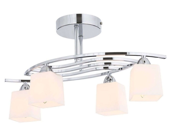 Φωτιστικό Οροφής - Πλαφονιέρα 683AVN1106 63x30x31cm 4xE14 4W Chrome Opviq