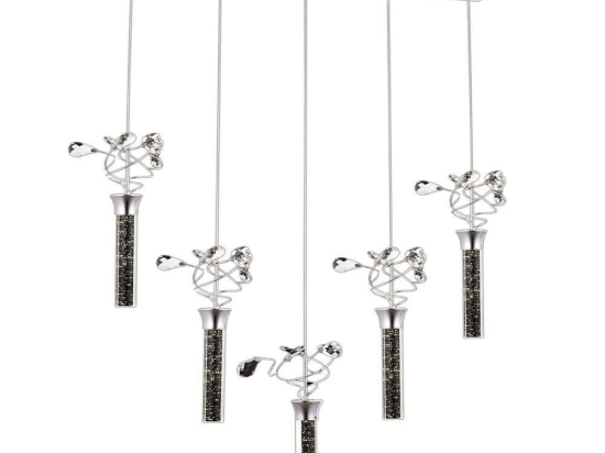 Φωτιστικό Οροφής - Ράγα 683AVN1218 70x13x100cm 5xLed 6500K 6W Chrome Opviq