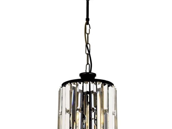 Φωτιστικό Οροφής 301AUR1147 Φ20x70cm 1xE27 60W Black-Gold Opviq
