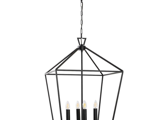 Φωτιστικό Οροφής Till 942FLG2514 50x71x123cm 4xE14 40W Black Opviq