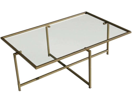 Τραπέζι Σαλονιού Sun 552NOS1431 94x64x35cm Gold