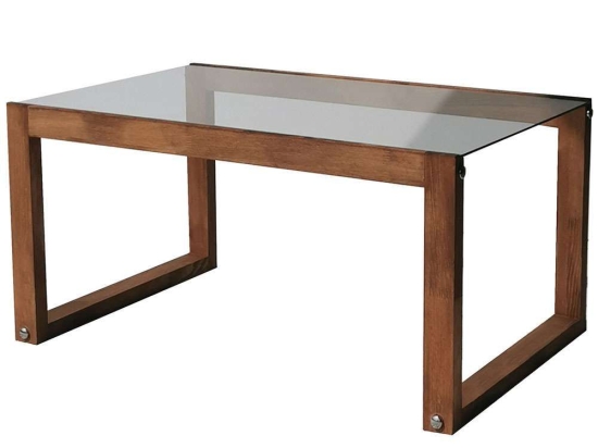 Τραπέζι Σαλονιού Via 552NOS2226 85x55x40cm Walnut