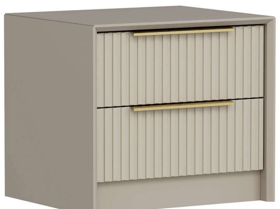 Κομοδίνο Kale Luxe 506MNR1501 53x45x45cm Stone
