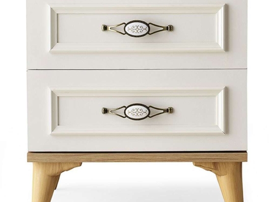 Κομοδίνο Irmak 646LCN1197 50x41x53cm Cream-Oak