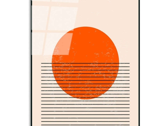 Πίνακας Γυάλινος 123BZM2380 45x65cm Multi Wallity Κάθετοι Γυαλί