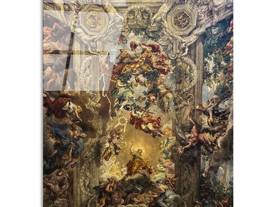 Πίνακας Γυάλινος 123BZM1248 70x100cm Multi Wallity Κάθετοι Γυαλί