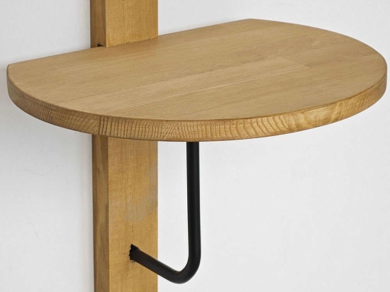 Ράφι Τοίχου Reve 552NOS2457 35x35cm Oak-Black
