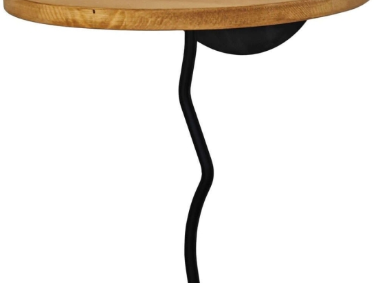 Ράφι Τοίχου Leo 552NOS2453 35x35cm Oak-Black